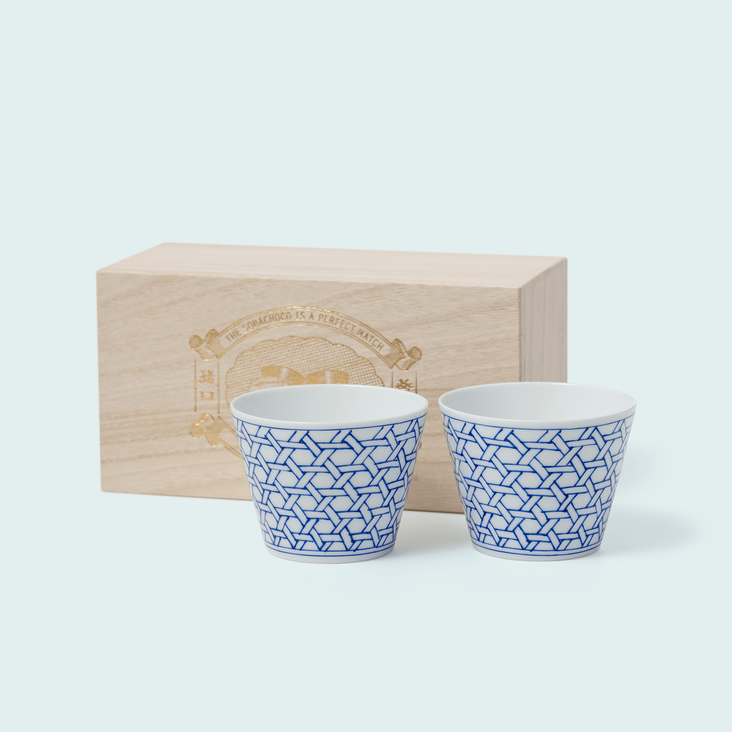 Soba Choco set - Blue Cracked Ice